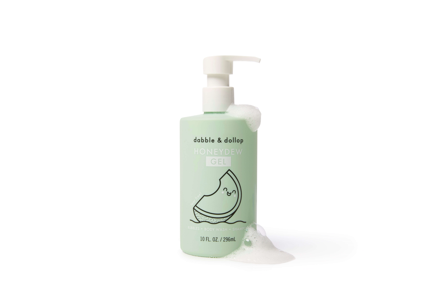 All-Natural Honeydew Shampoo, Body Wash & Bubbles