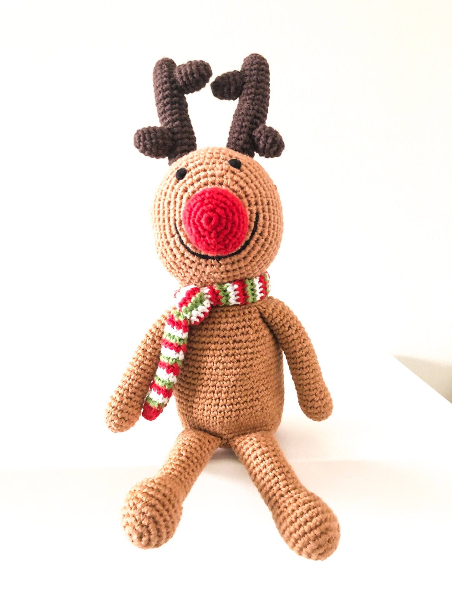 Large Plush Rudolph Rattle