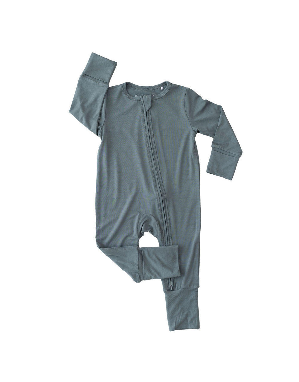 Slate Zipper Romper
