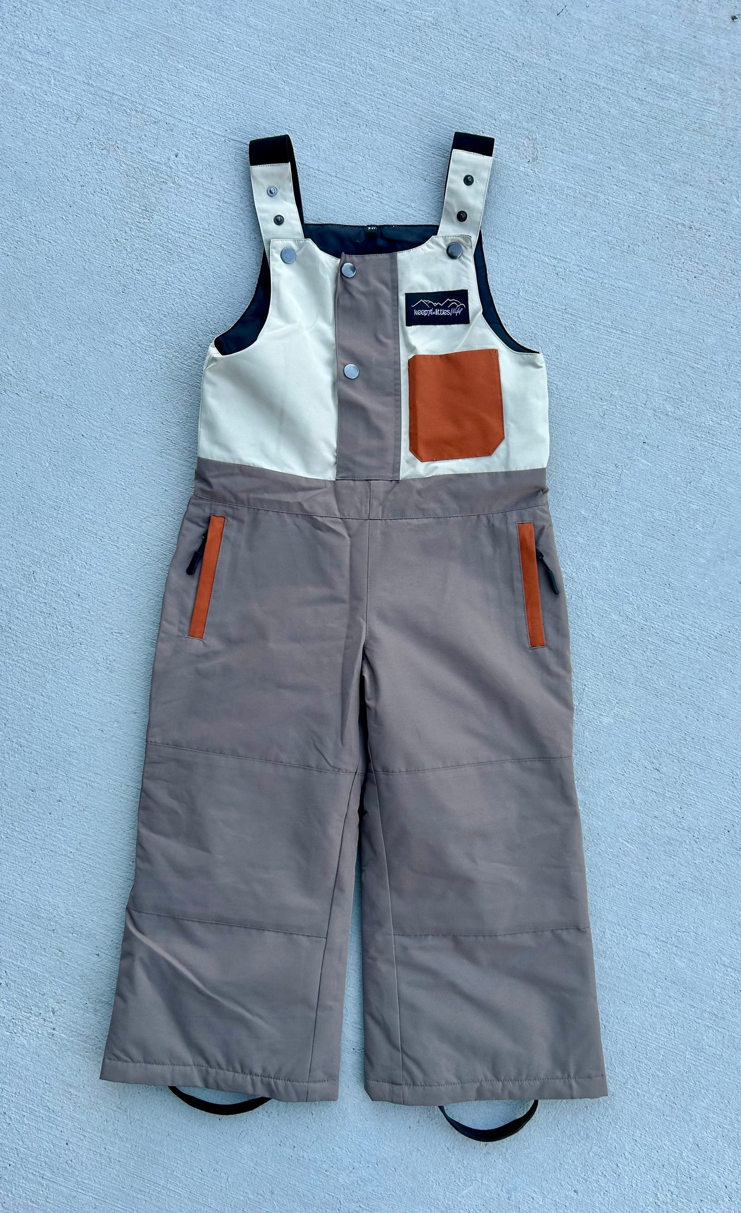 Waterproof Snow bib for youth and toddler