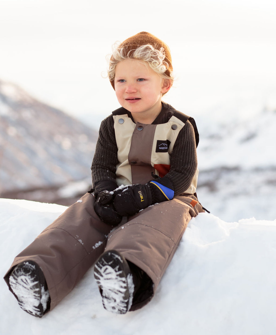 Waterproof Snow bib for youth and toddler